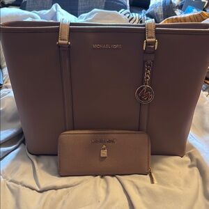 Michael Kors Tan Saffiano Leather Tote